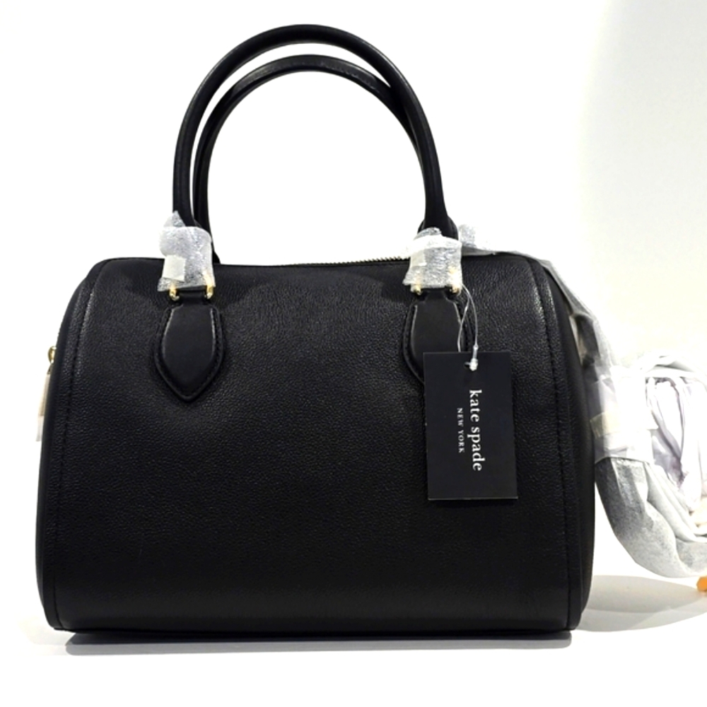 Kate Spade Black Satchel with Gold Accents - Picture 2 of 15